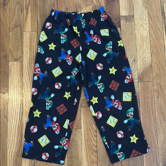 Nintendo Black and Red Pajama Bottoms with Gaming Print - Picture 1 of 4